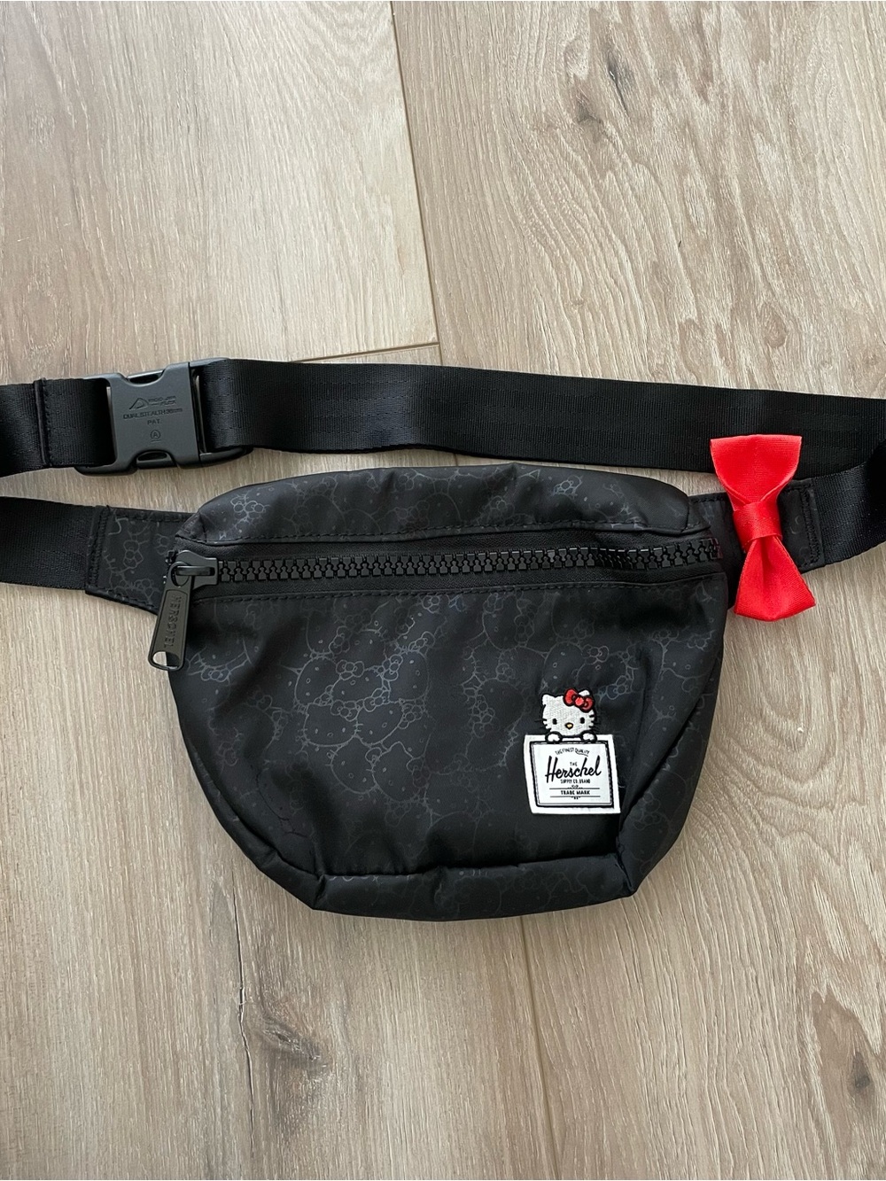 Herschel Supply Company Gray Hello Kitty Waist Pack with Red Bow Accent